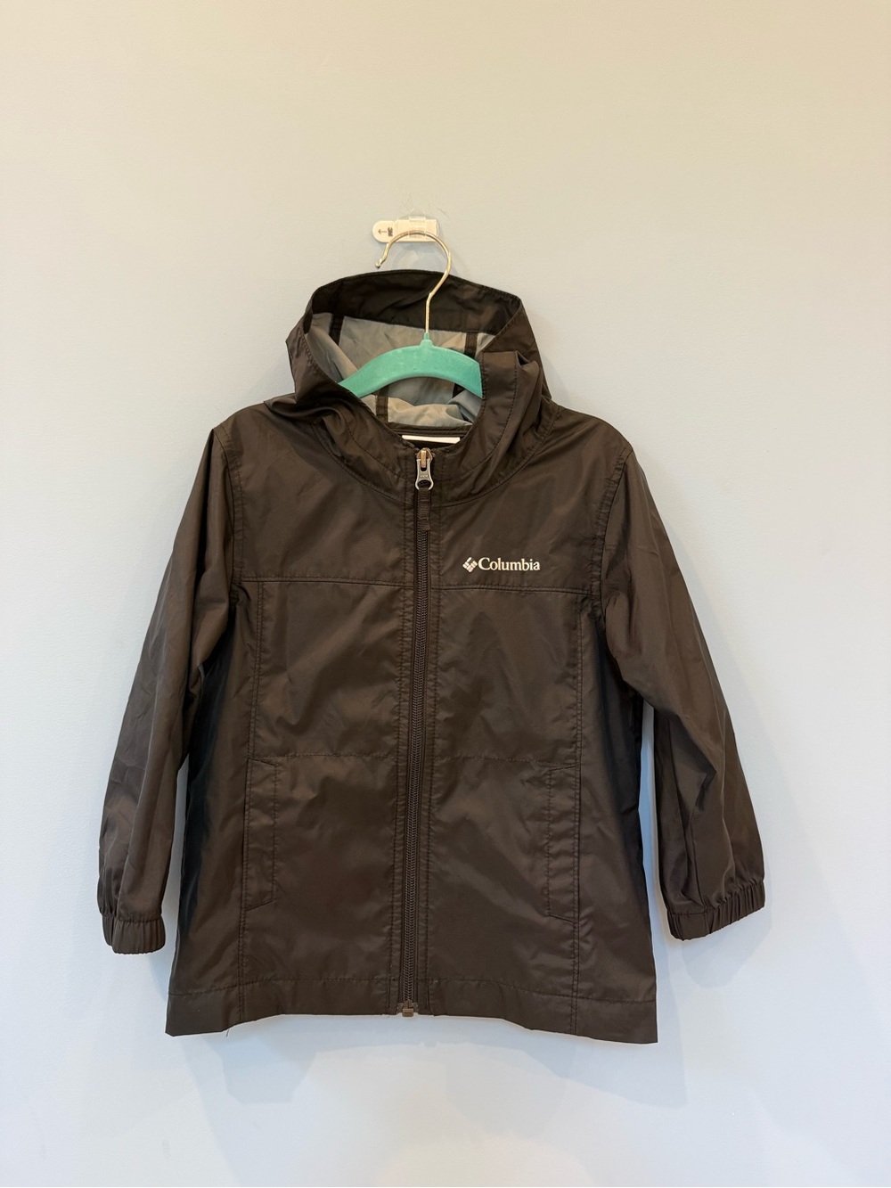 Columbia Kids' Black Hooded Raincoat Jacket